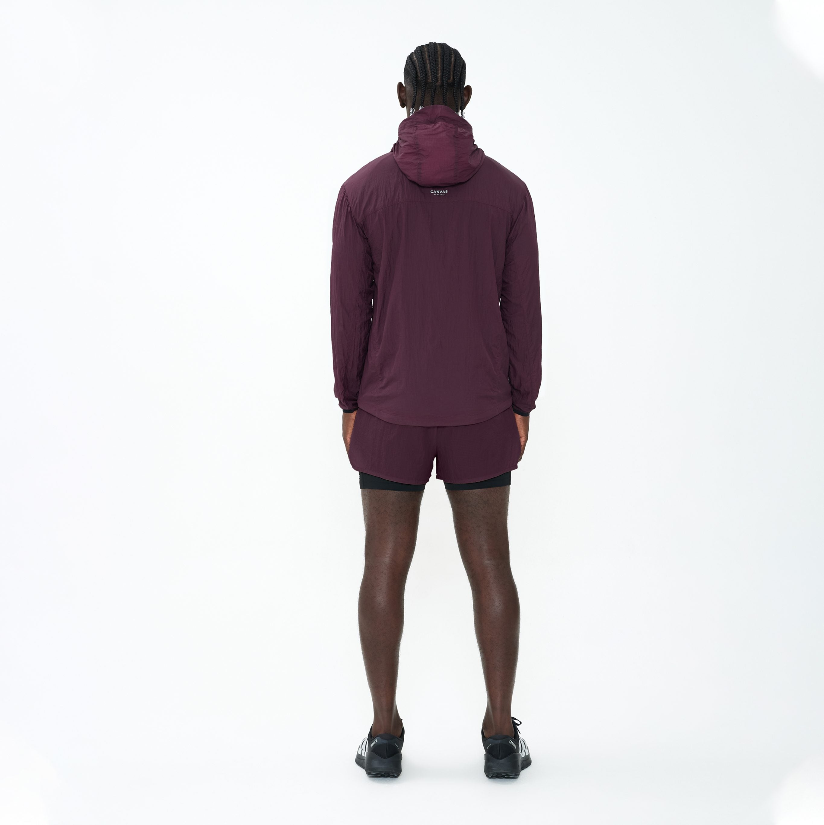 Canvas Athletic Performance Windbreaker in sand, view 3
