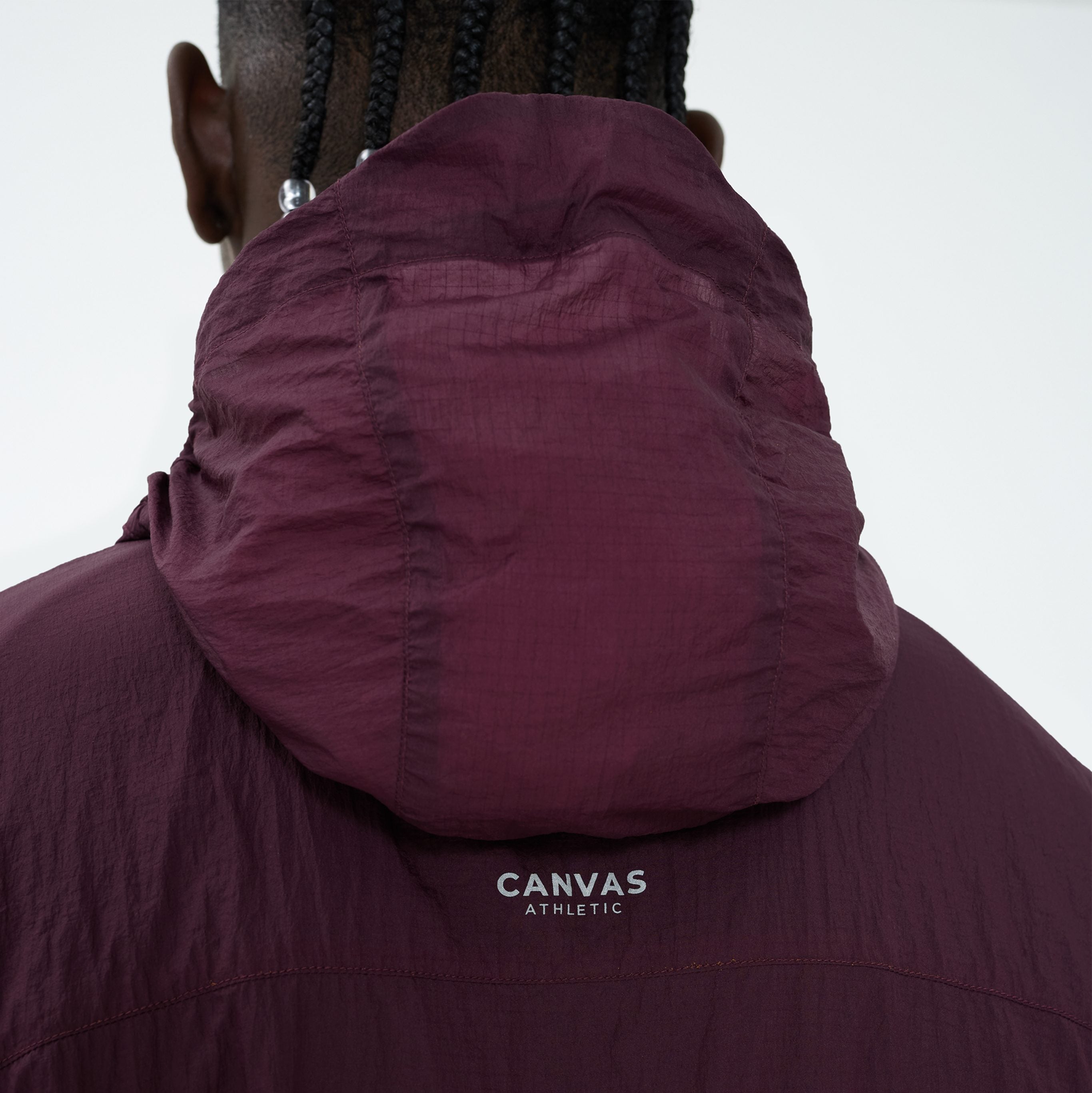 Canvas Athletic Performance Windbreaker in sand, view 4