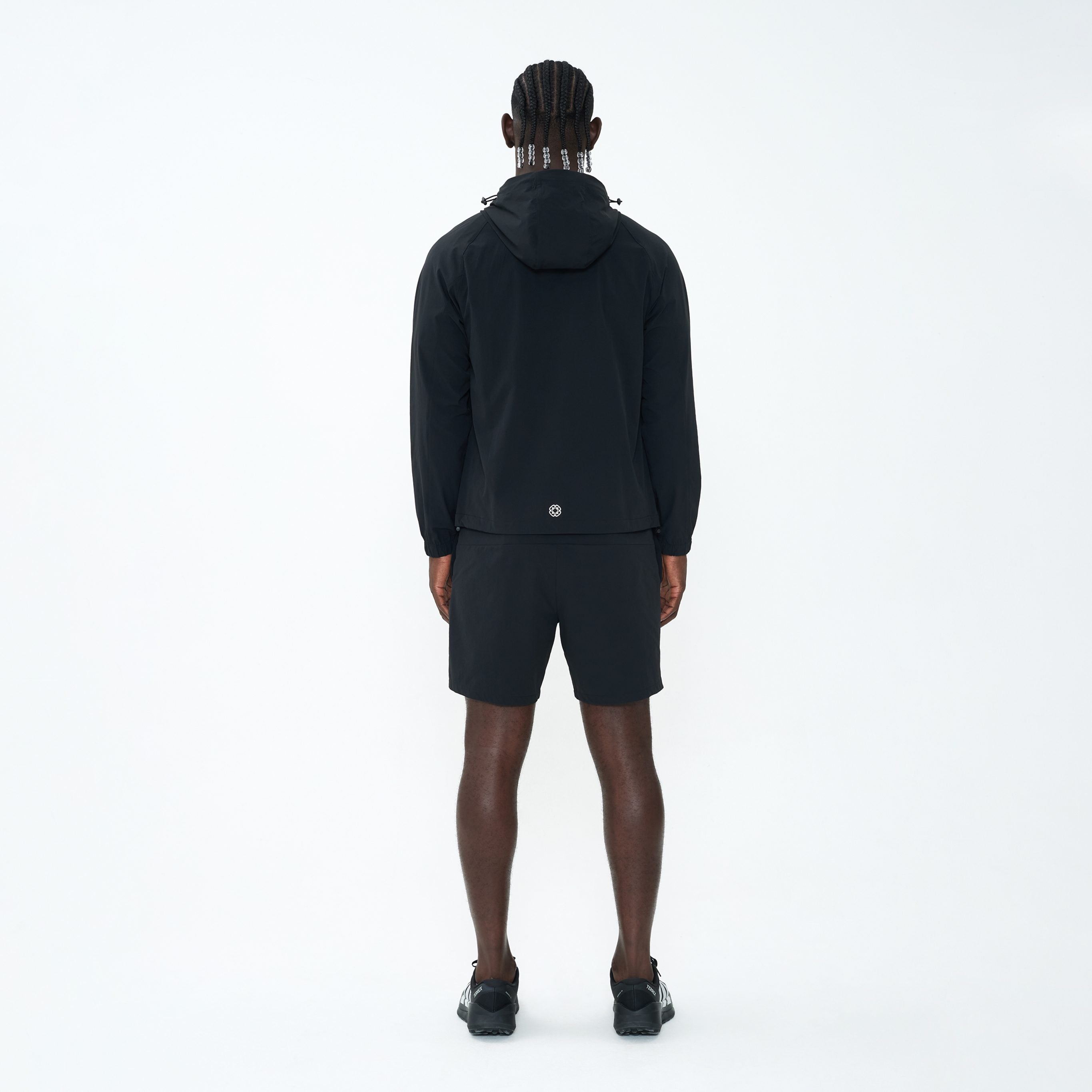 Canvas Athletic Track Windbreaker in black, view 3