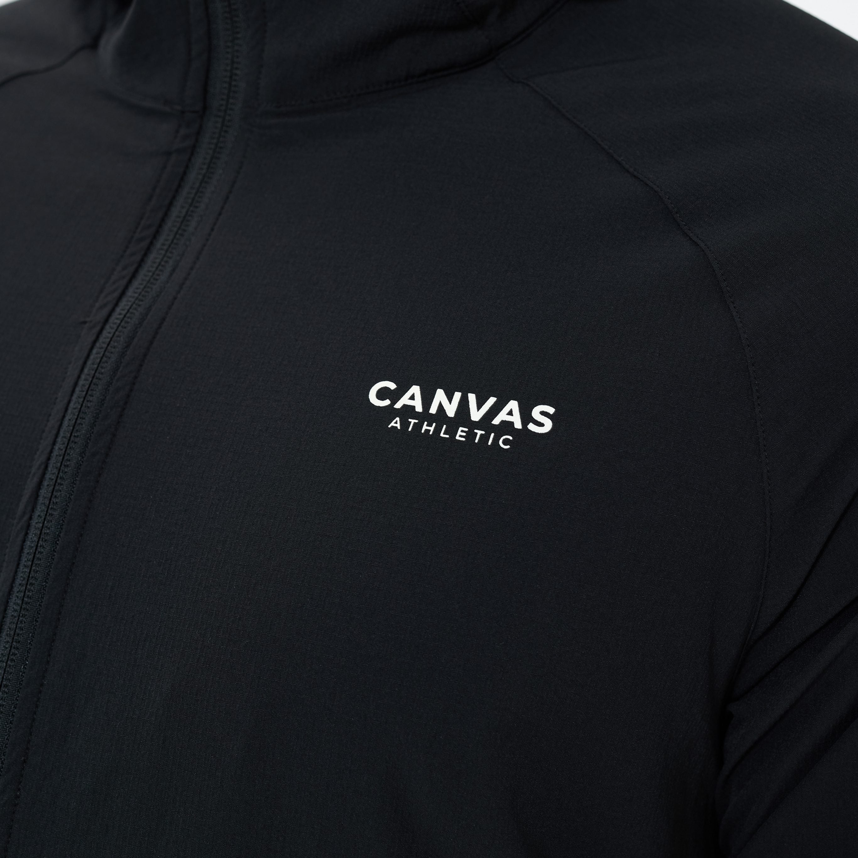 Canvas Athletic Track Windbreaker in black, view 6