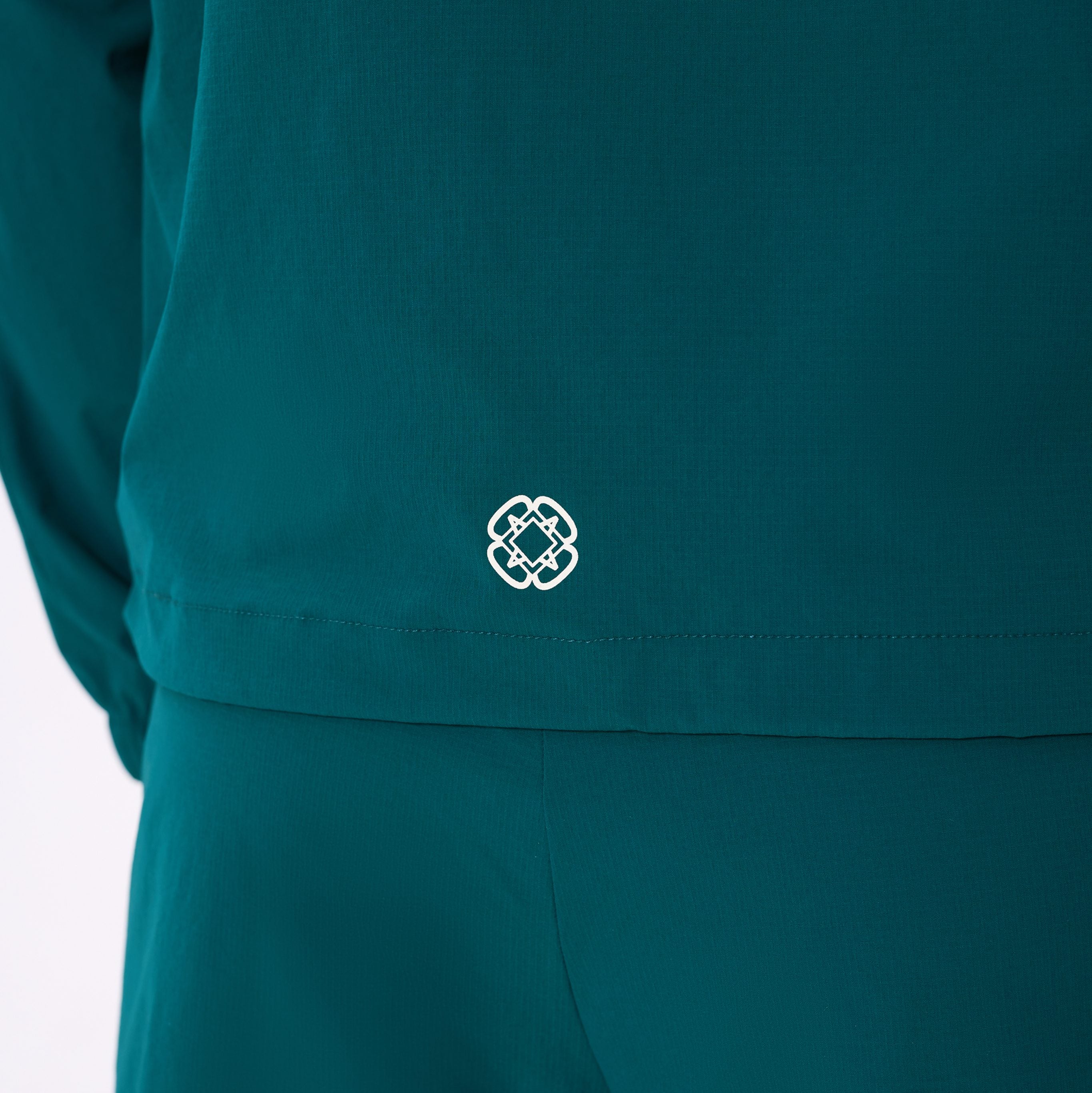 Canvas Athletic Track Windbreaker in forest green, view 9