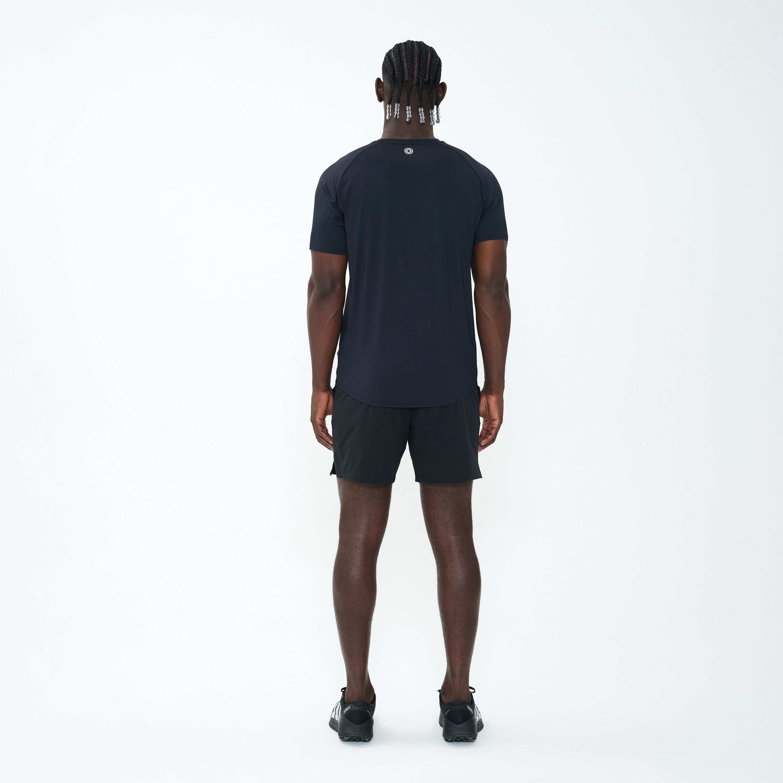 Canvas Athletic Core Tech Short in black, front view