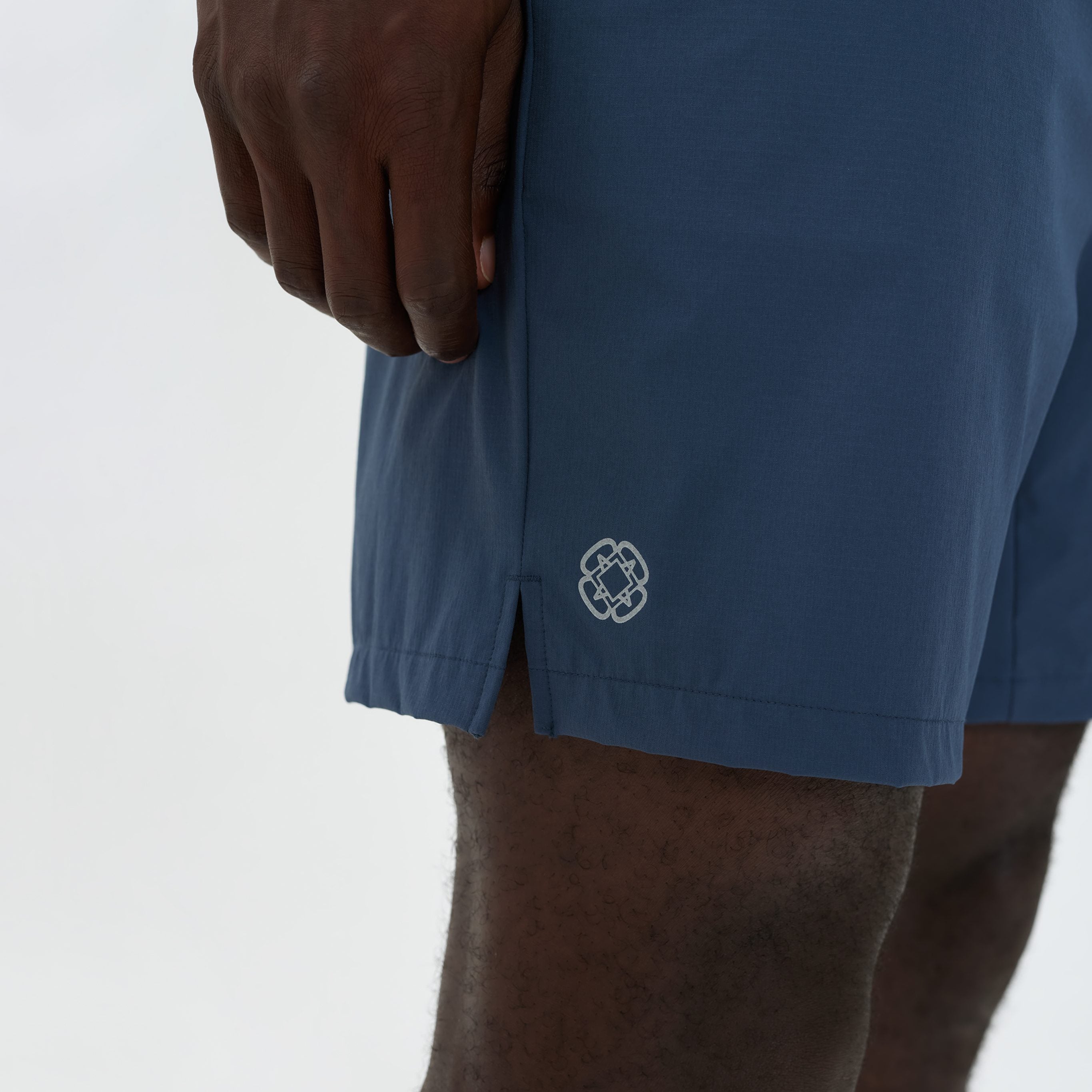 Canvas Athletic Core Tech Short in slate blue, view 7