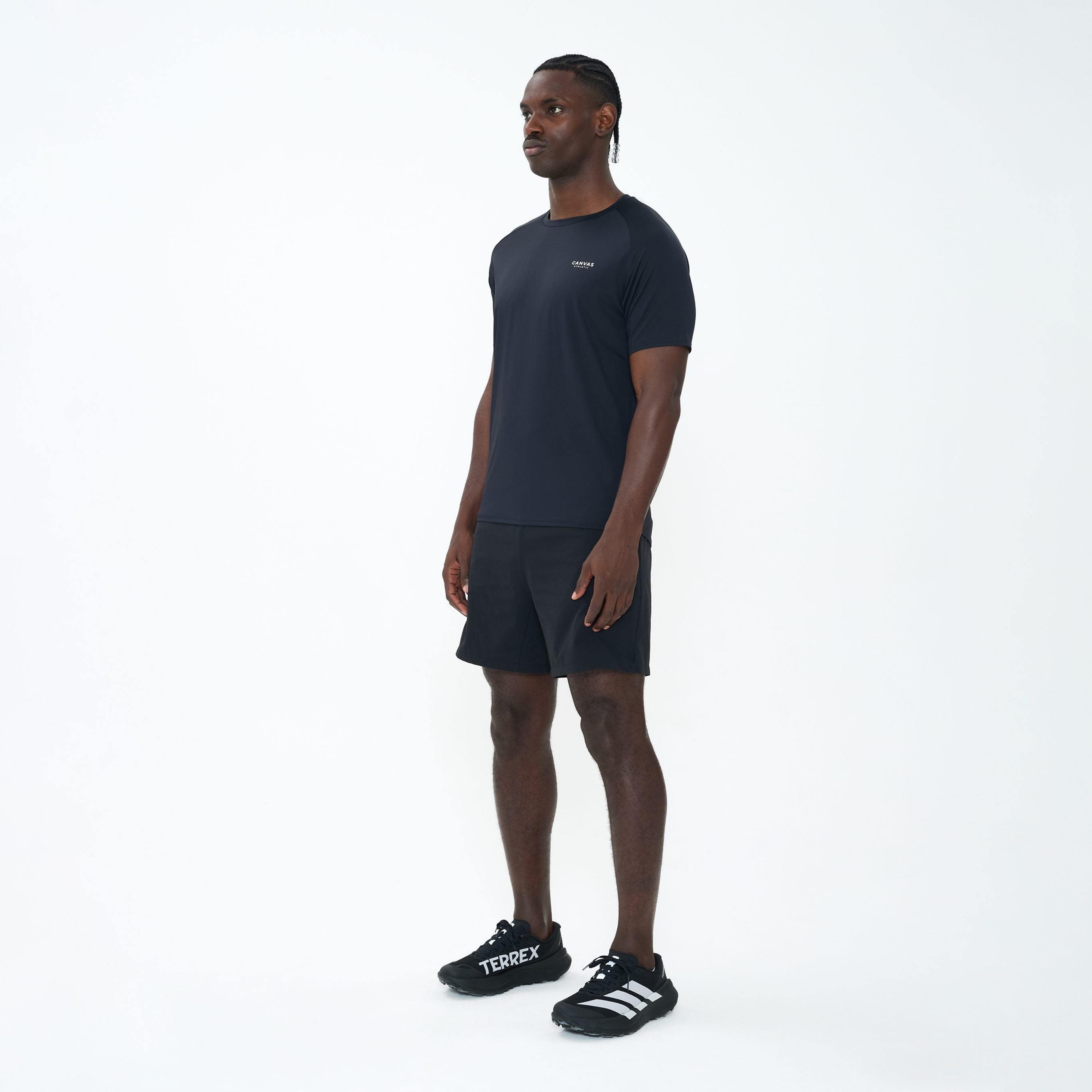 Canvas Athletic Core Tech T-Shirt in black, view 2