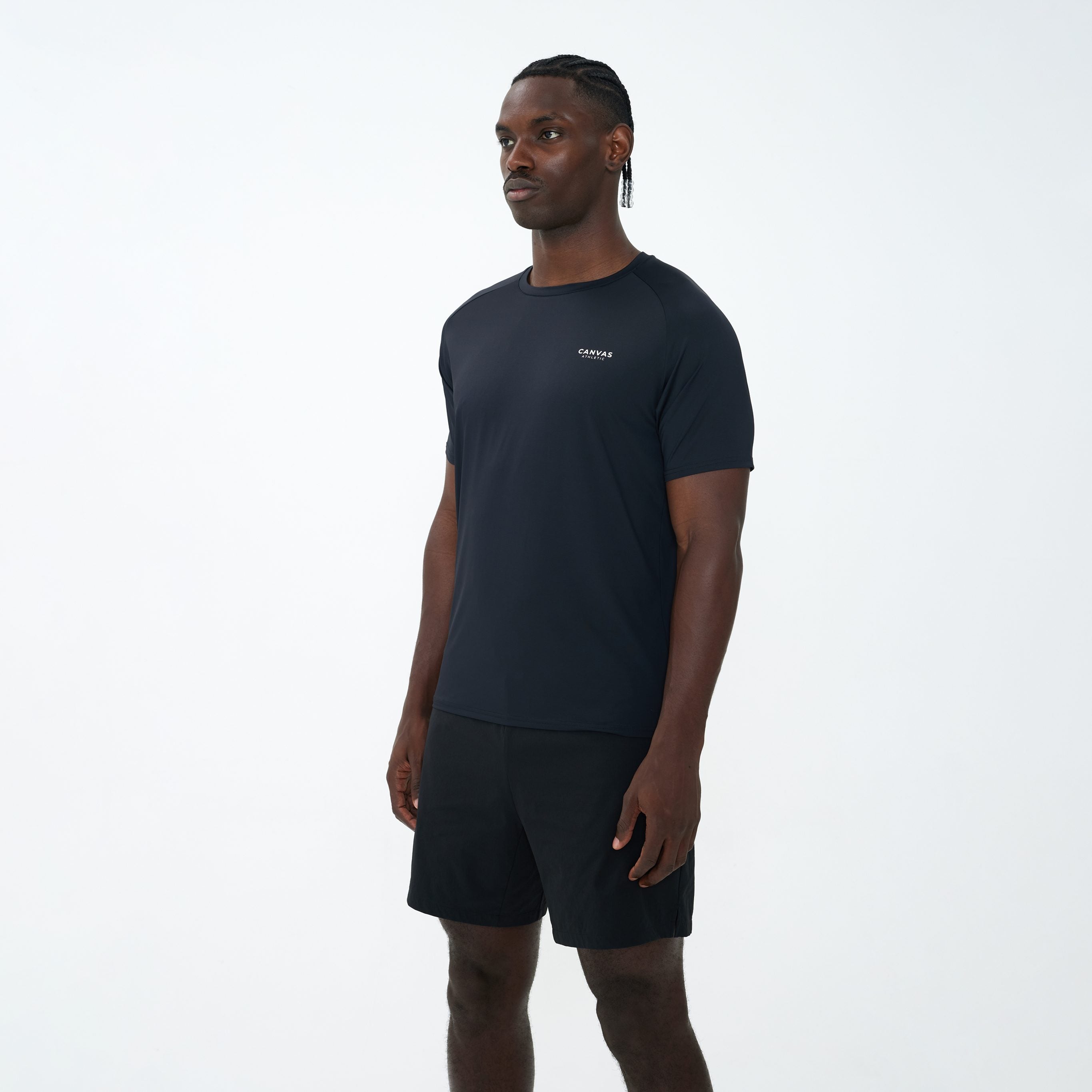 Canvas Athletic Core Tech T-Shirt in black, view 7