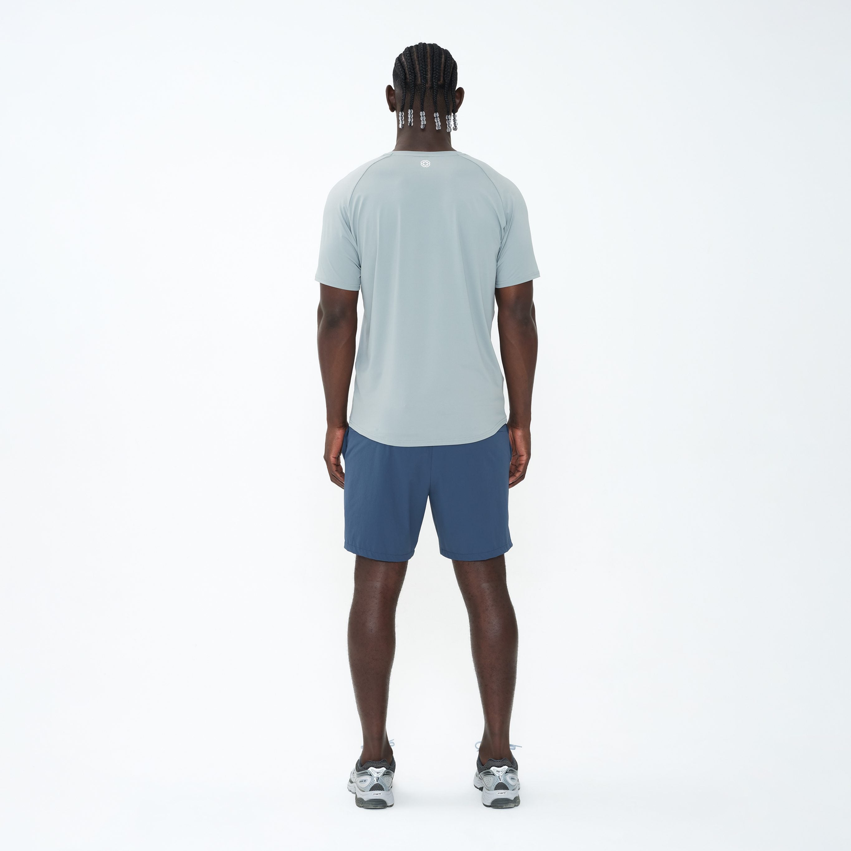 Canvas Athletic Core Tech T-Shirt in sage grey, view 3