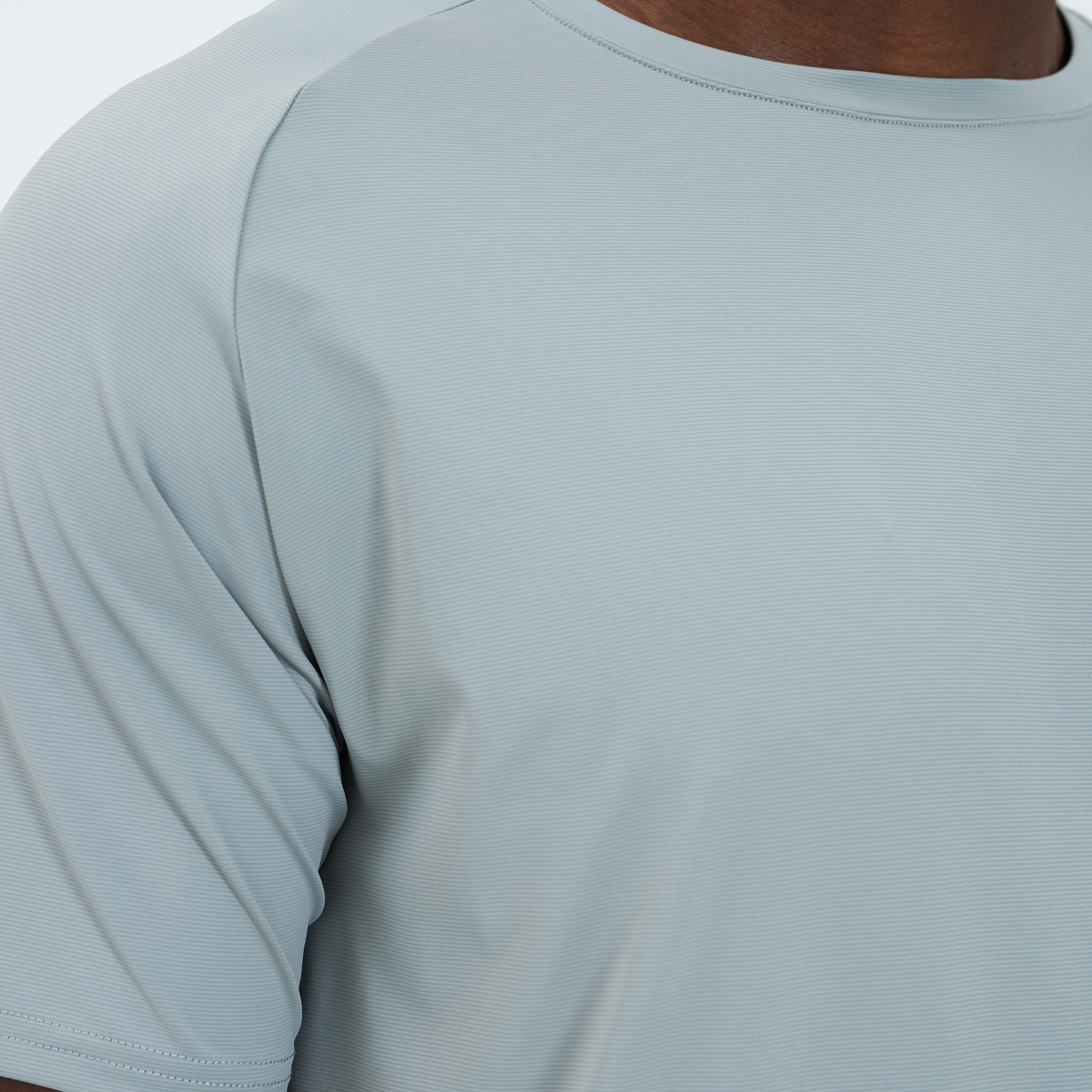 Canvas Athletic Core Tech T-Shirt in sage grey, view 6