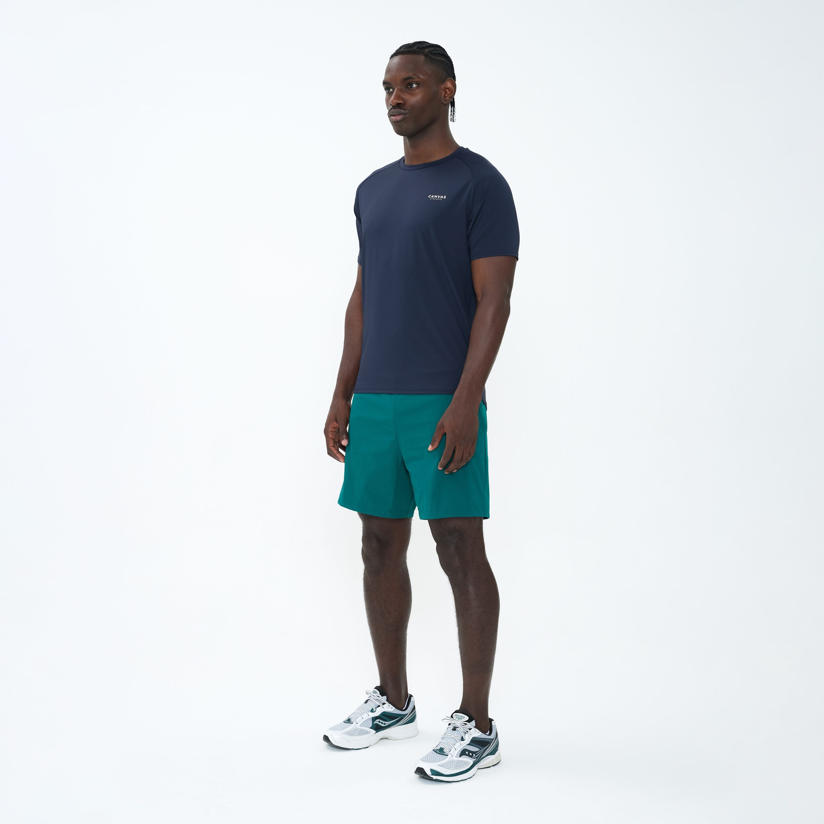 Canvas Athletic Core Tech T-Shirt in navy, view 2