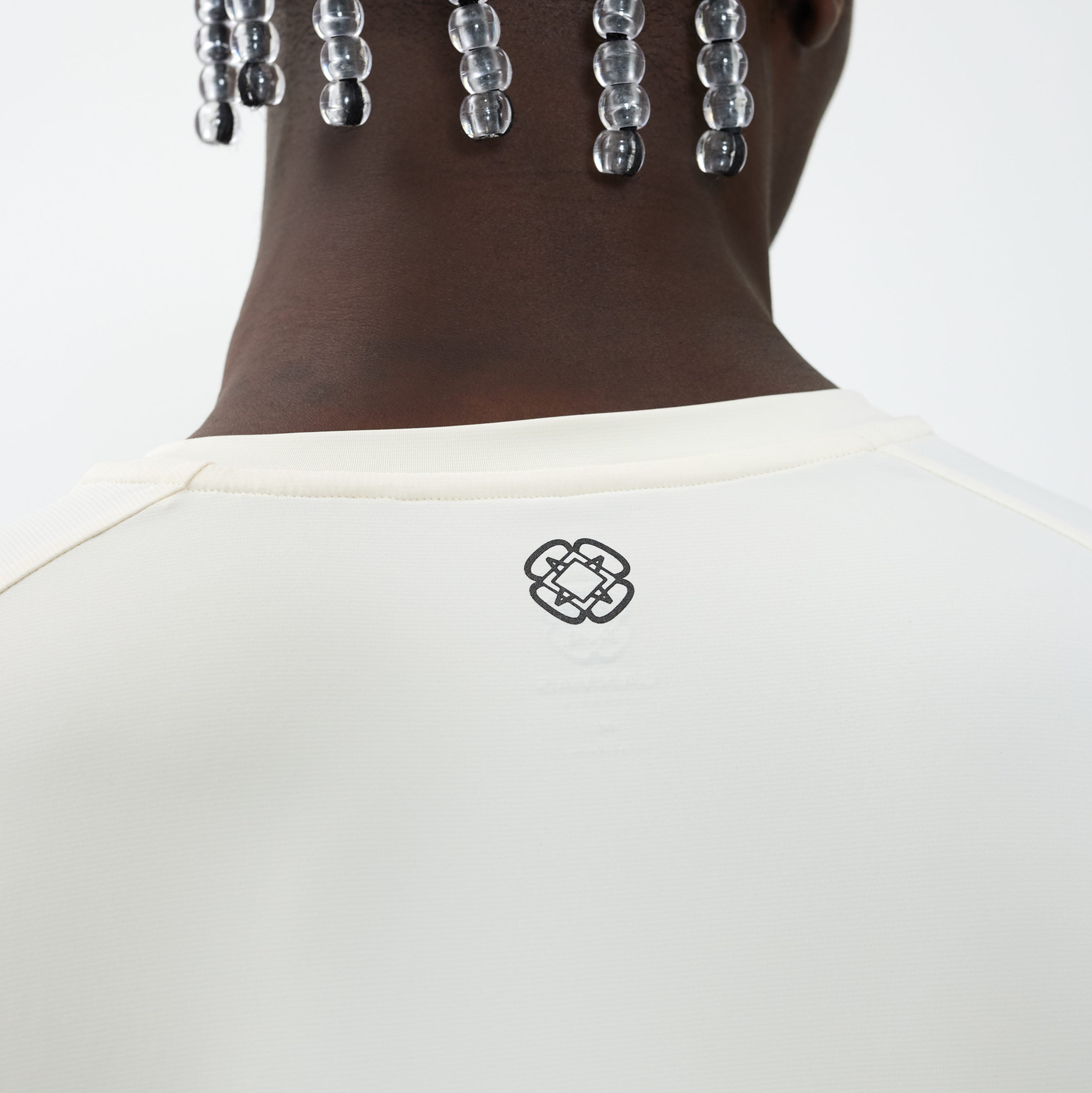 Canvas Athletic Core Tech T-Shirt in Cream, view 5