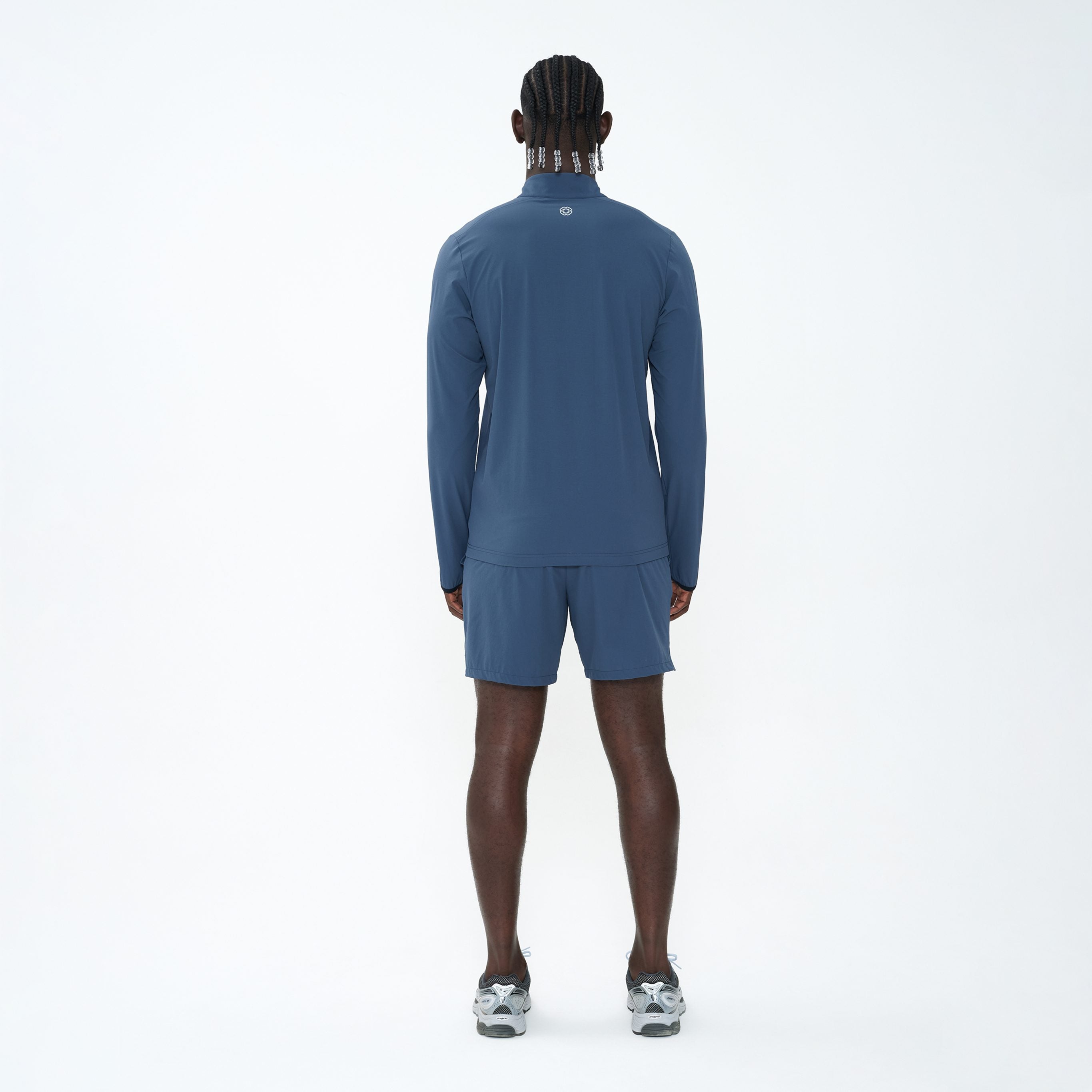Canvas Athletic Tech 1/4 Zip in slate blue, view 3