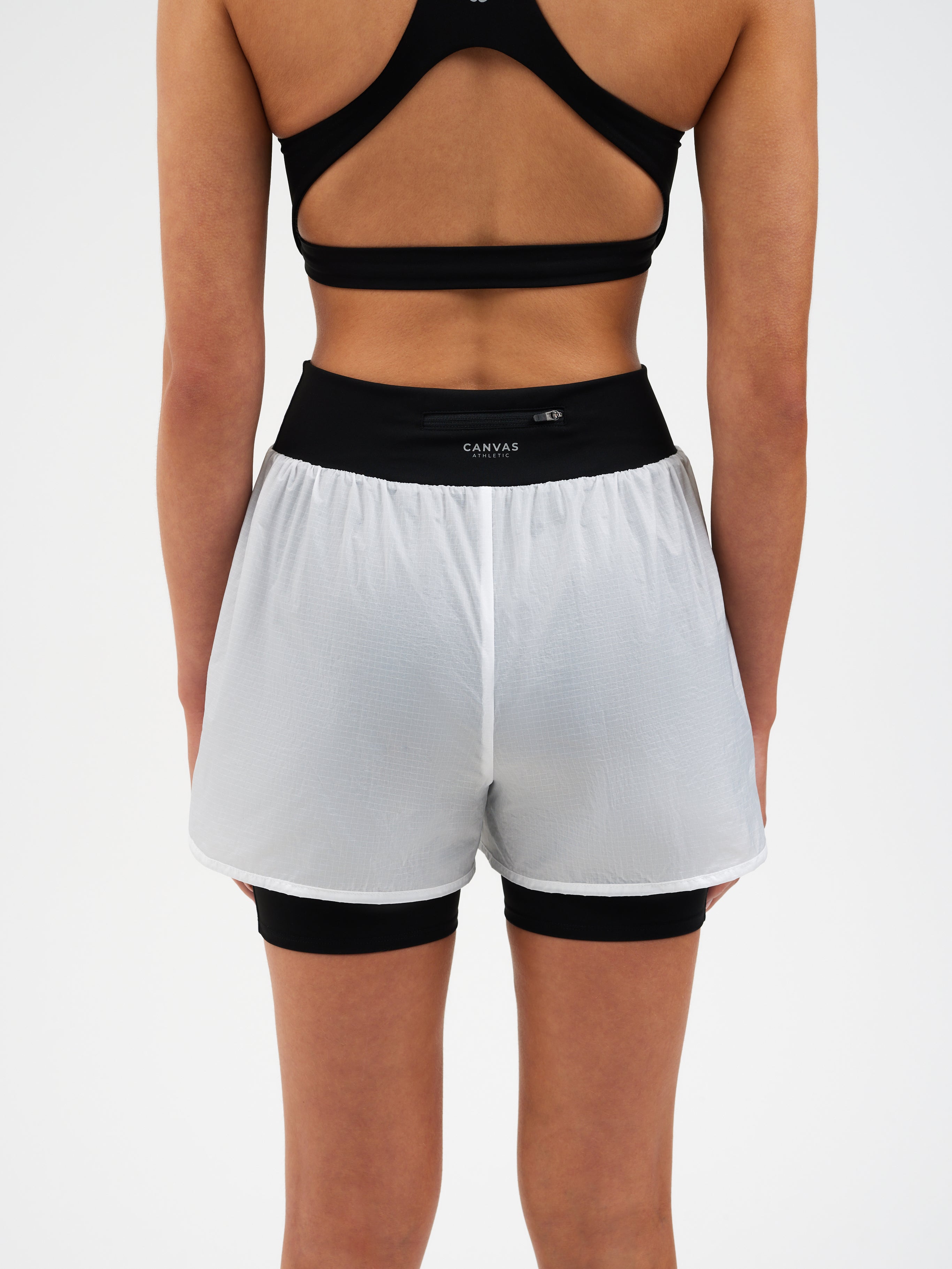 2 in 1 Functional Rip Stop Running Shorts