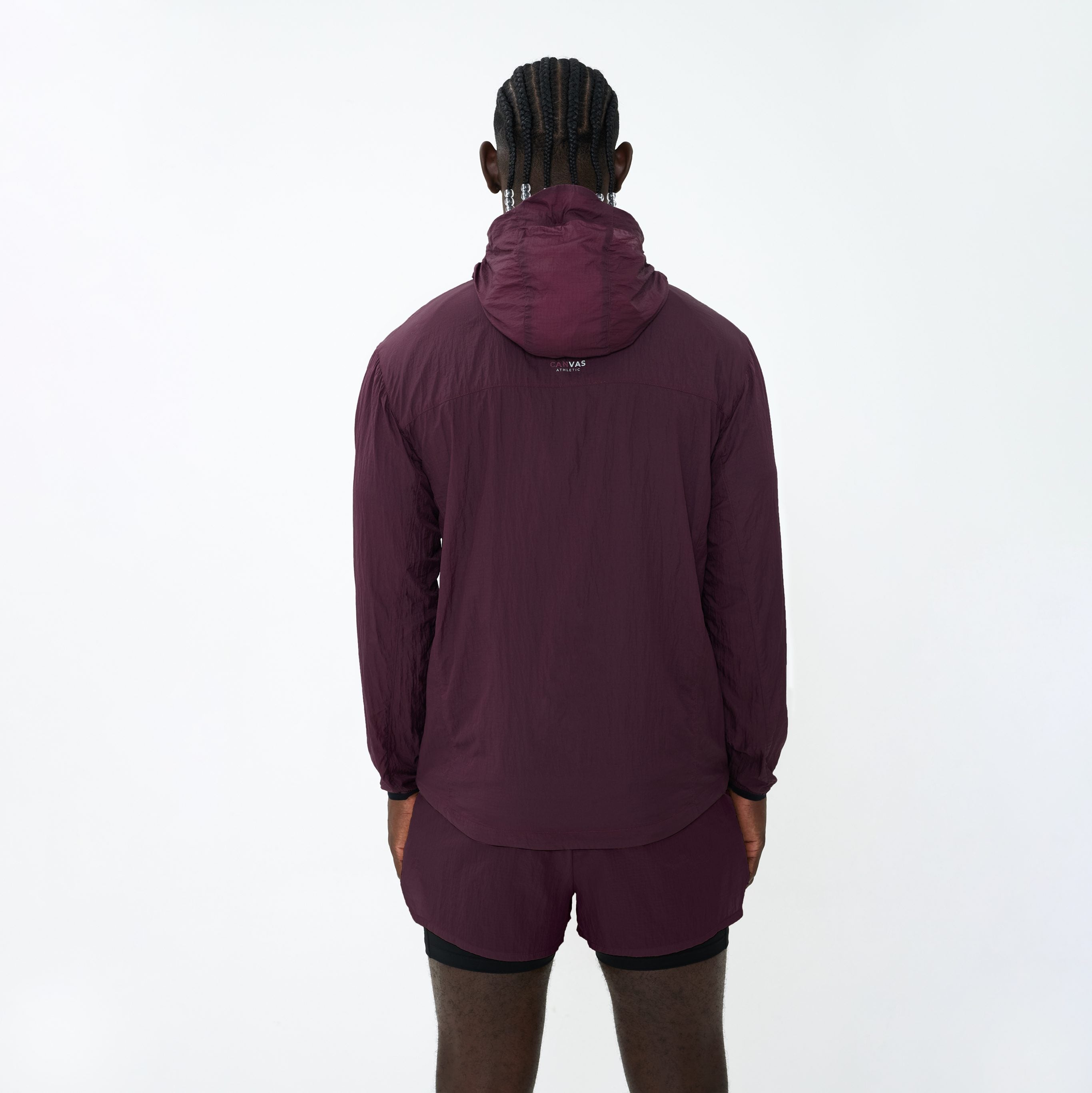 Canvas Athletic Performance Windbreaker in sand, view 5