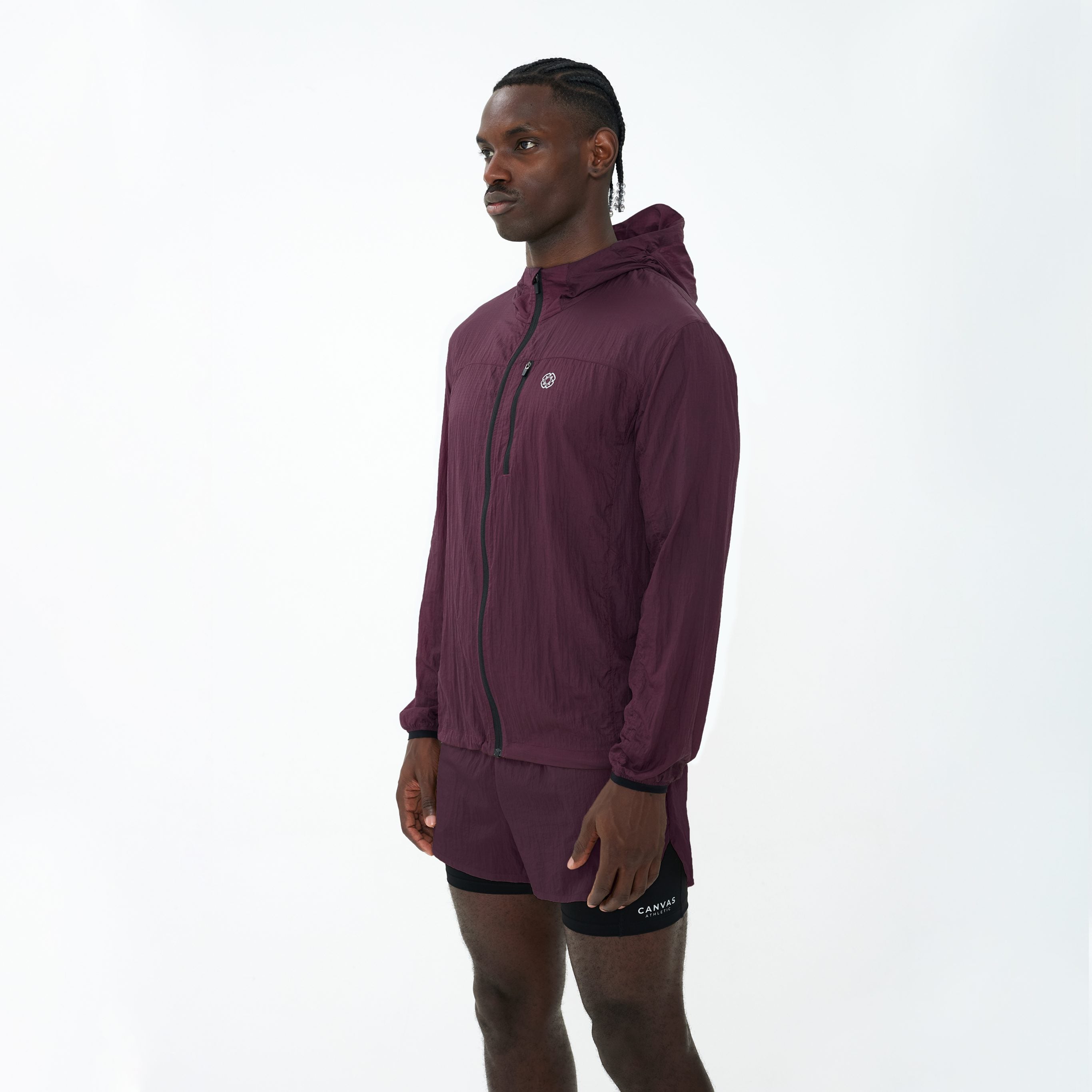 Canvas Athletic Performance Windbreaker in sand, view 9