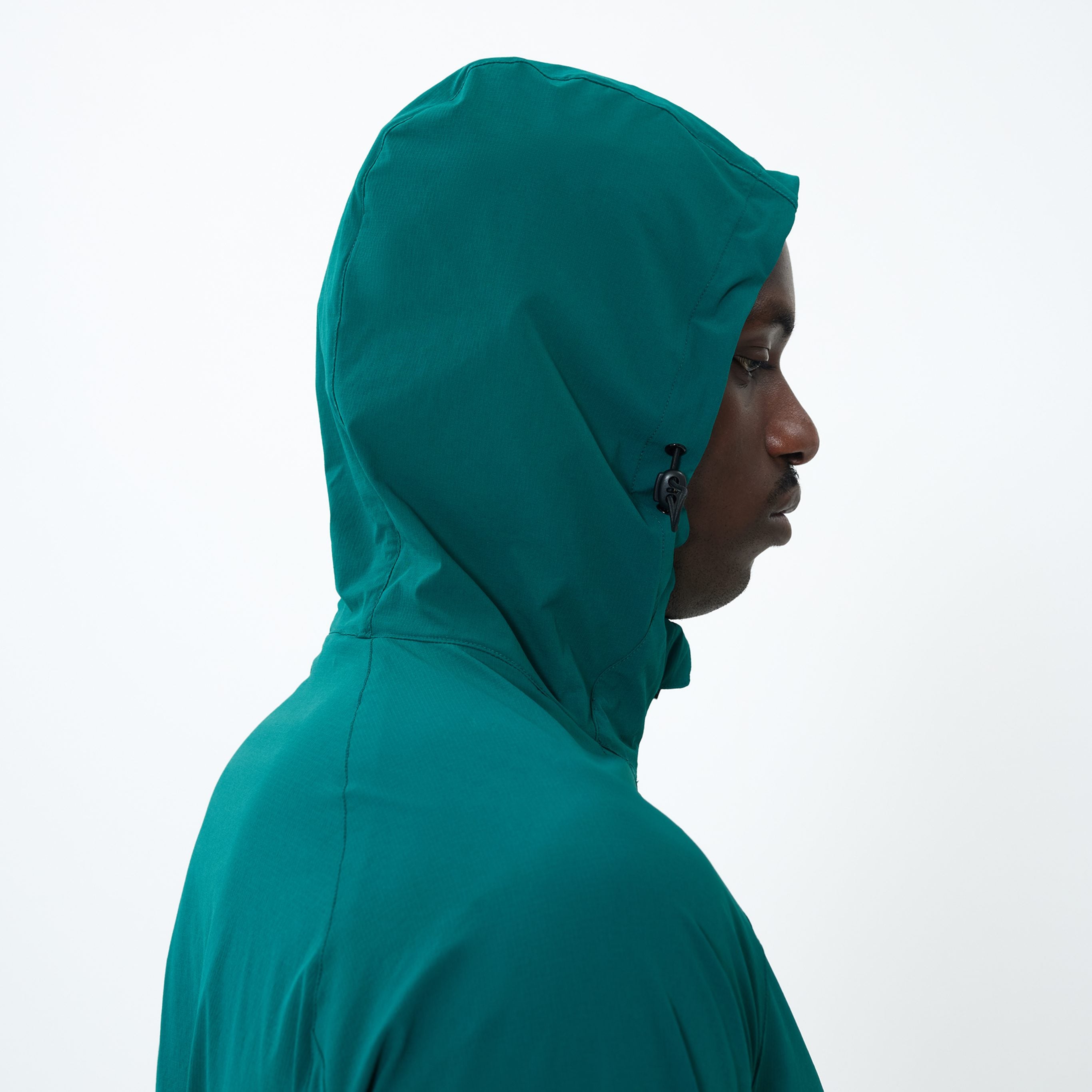 Canvas Athletic Track Windbreaker in forest green, view 12
