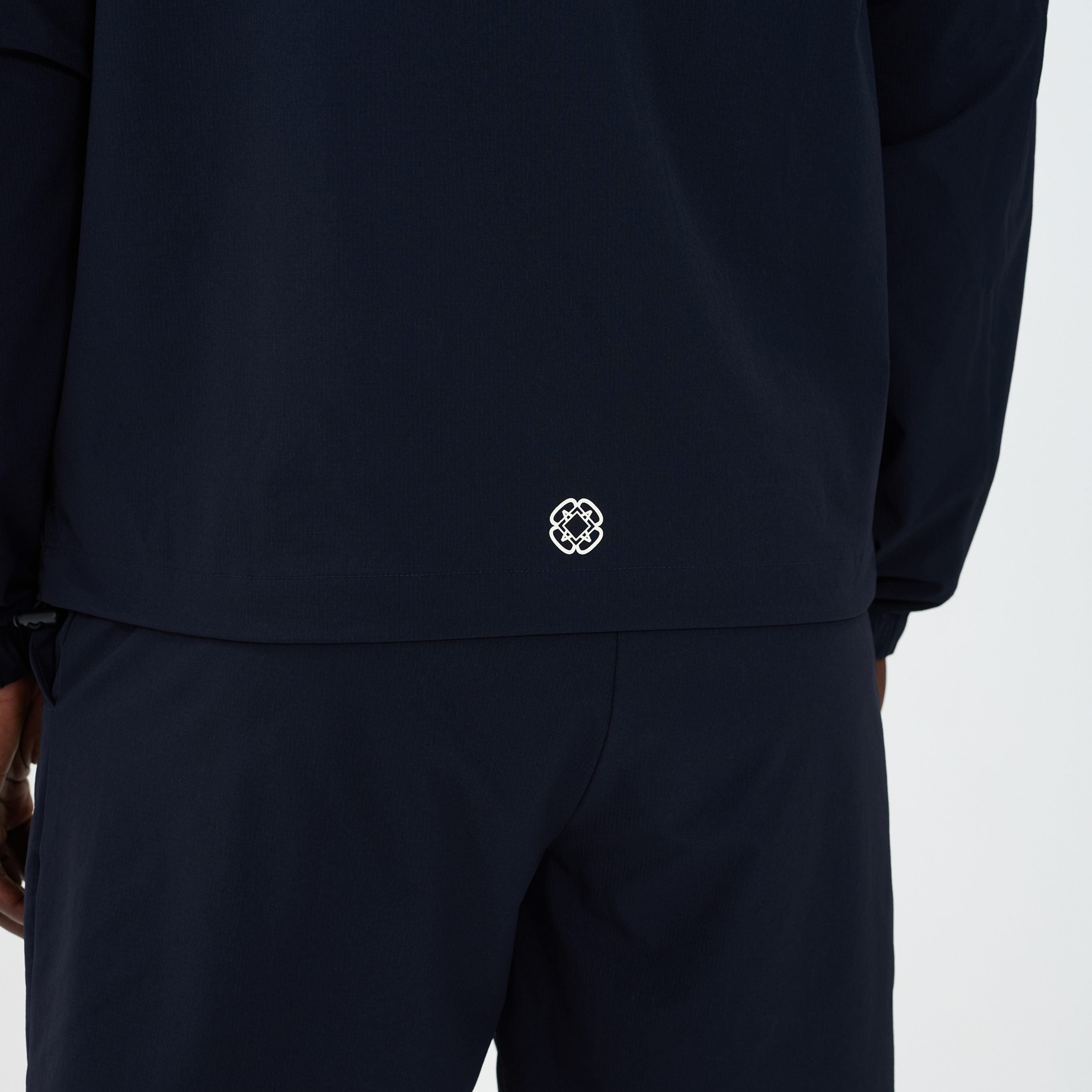 Canvas Athletic Track Windbreaker in navy, view 4