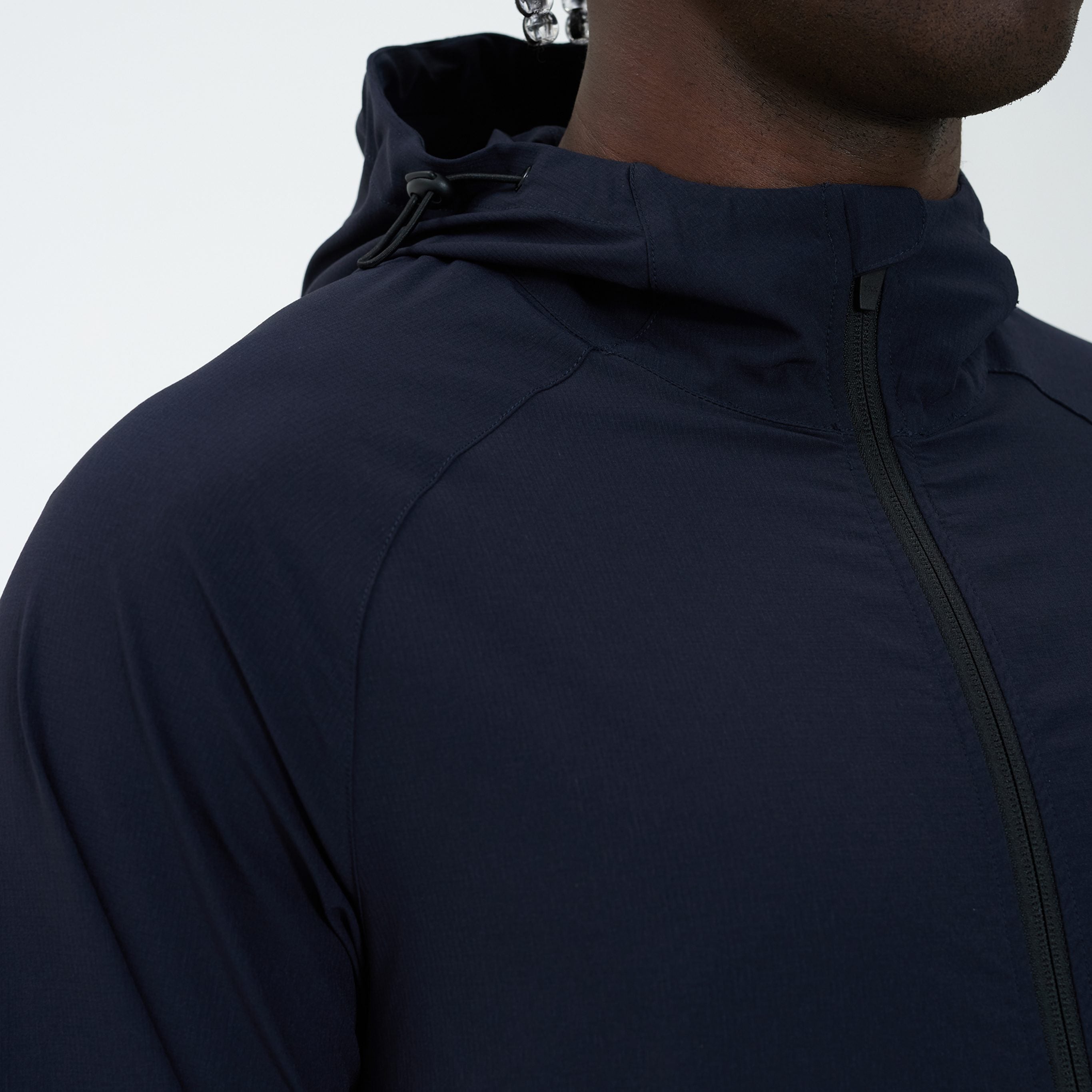 Canvas Athletic Track Windbreaker in navy, view 8