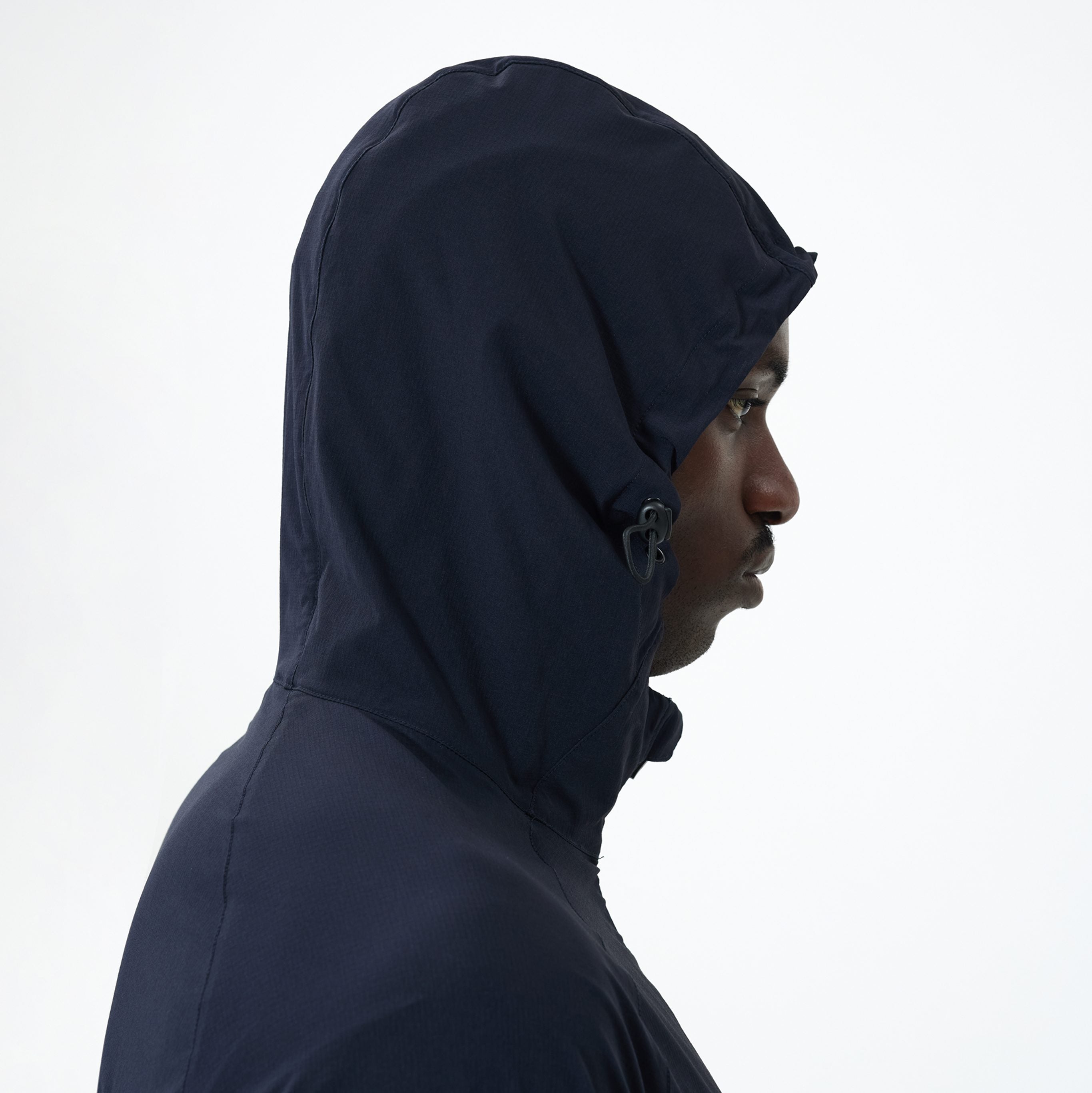 Canvas Athletic Track Windbreaker in navy, view 11