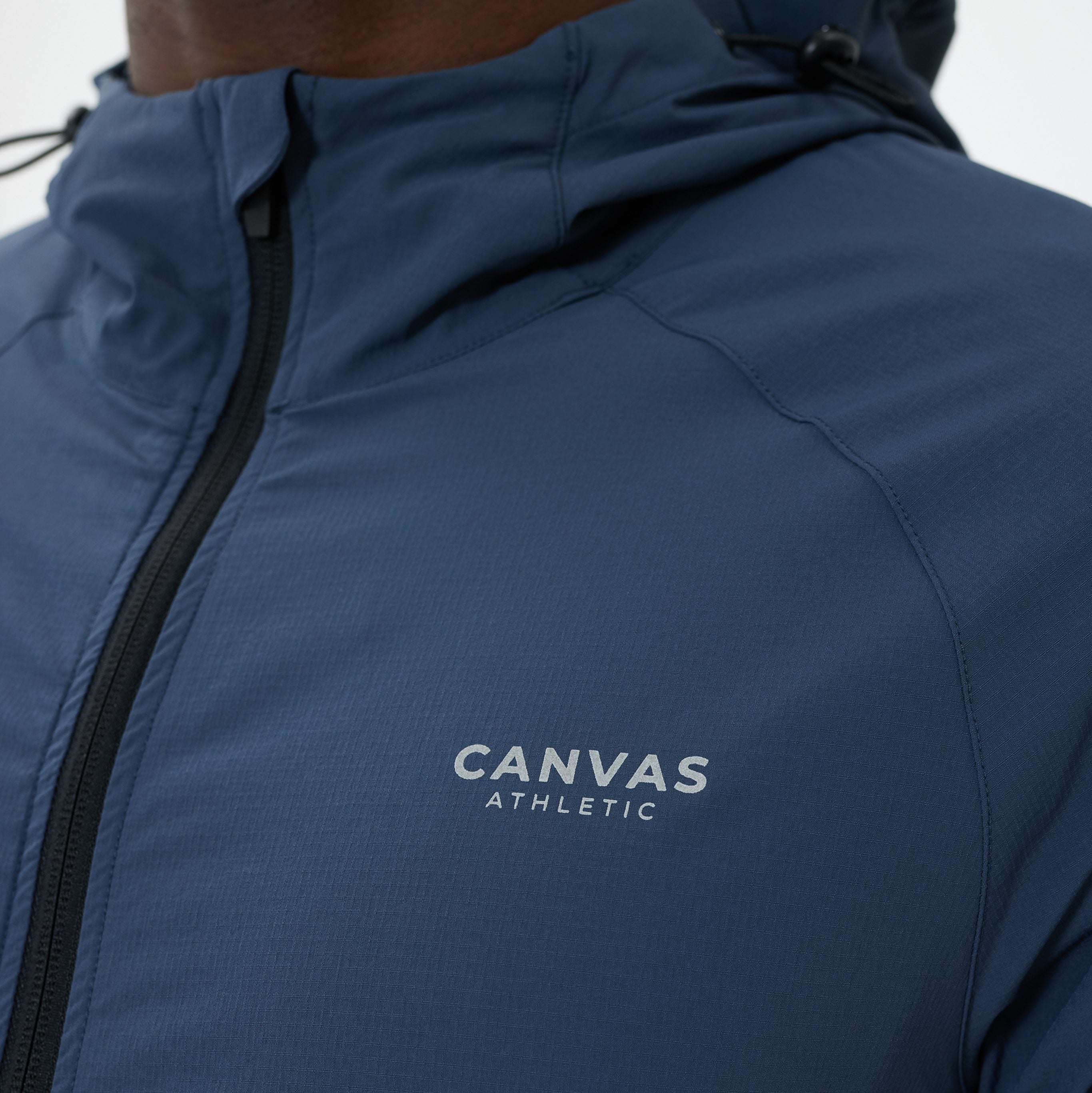 Canvas Athletic Track Windbreaker in slate blue, view 5