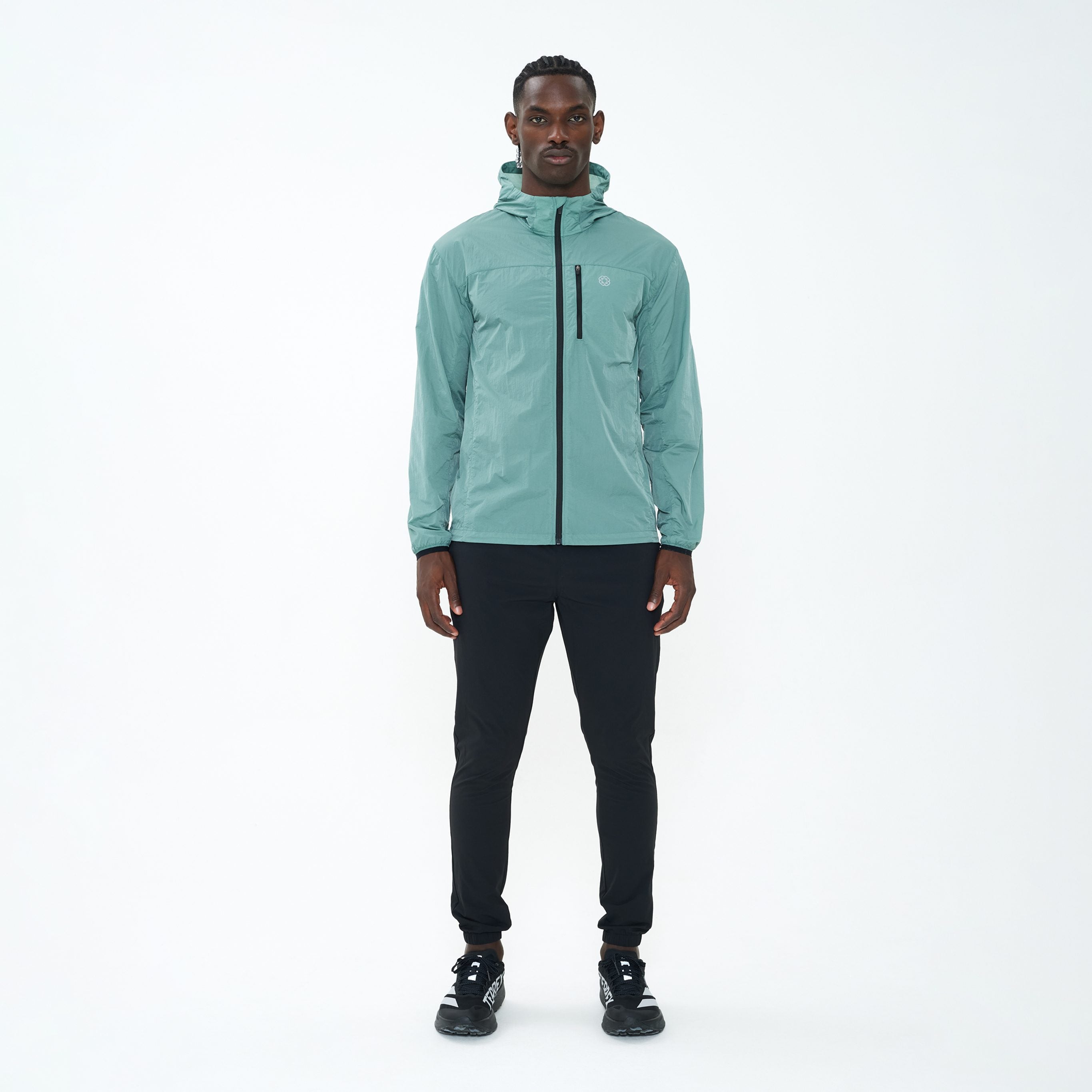 Canvas Athletic Track Pants in black, view 11