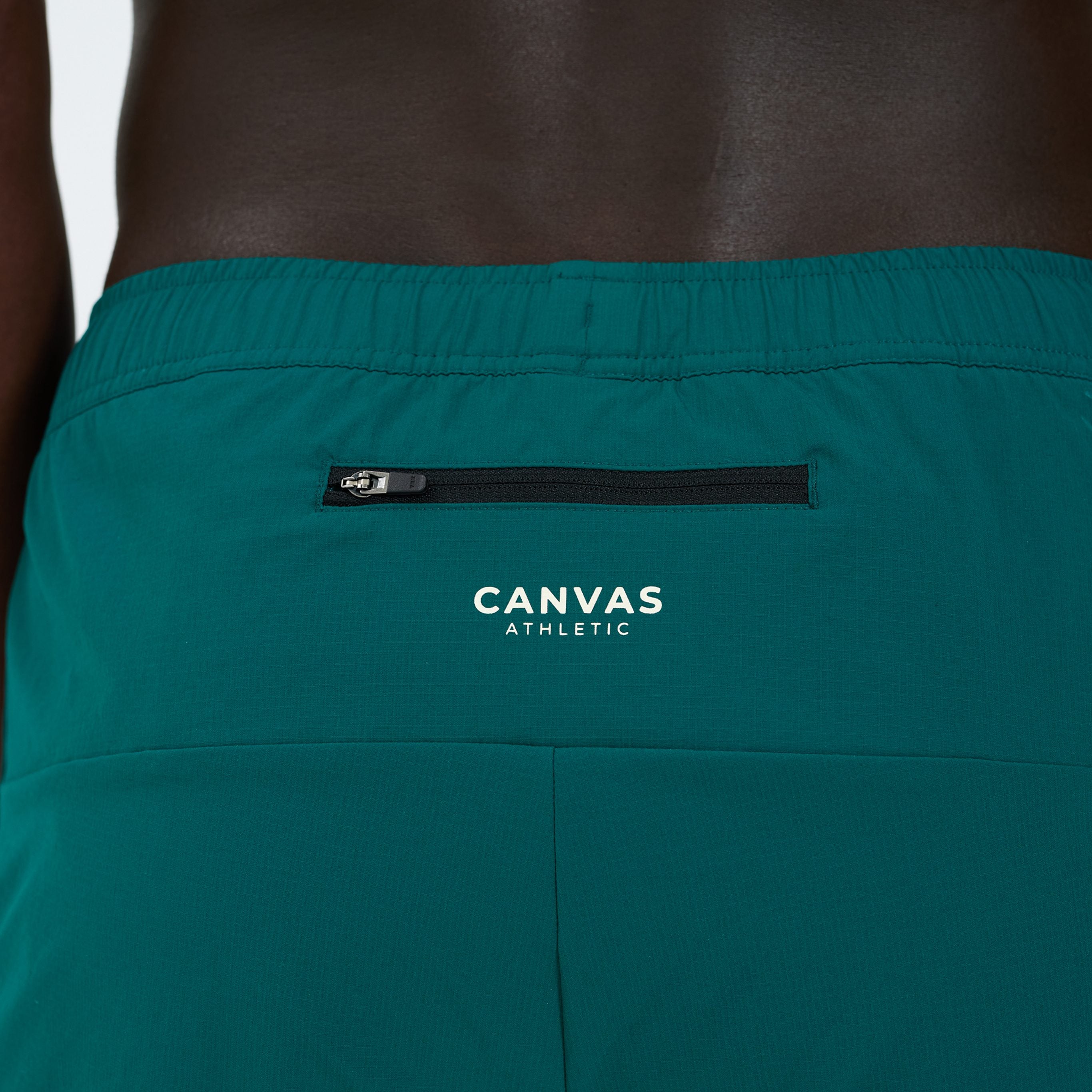 Canvas Athletic Core Tech Short in forest green, view 8