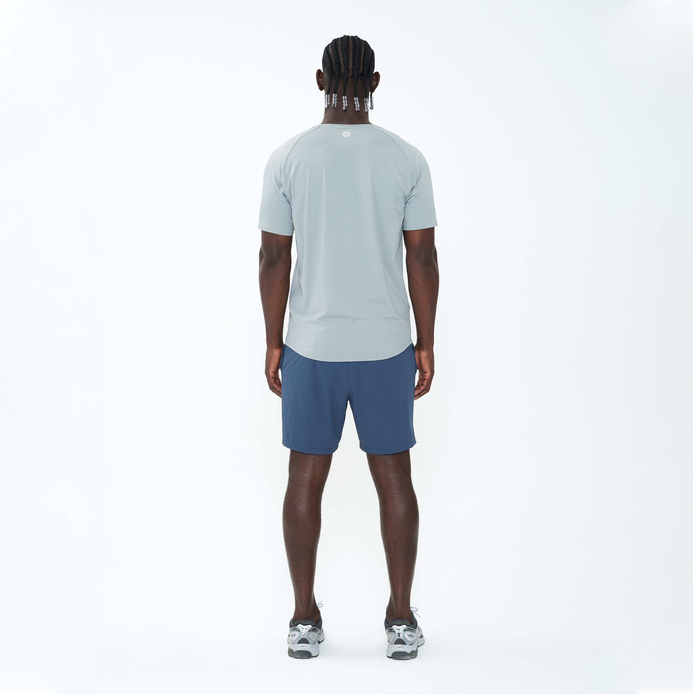 Canvas Athletic Core Tech Short in slate blue, view 4