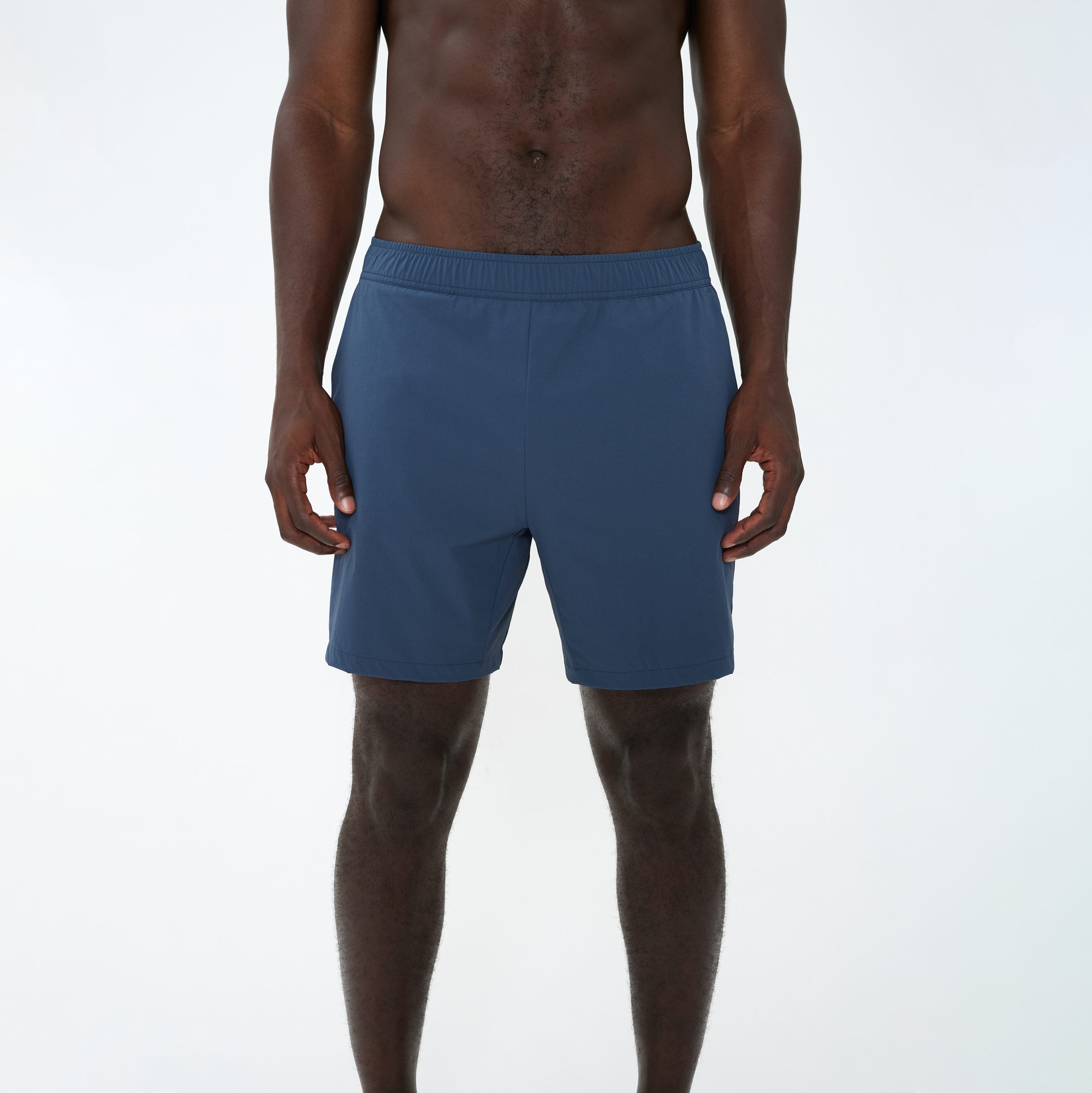 Canvas Athletic Core Tech Short in slate blue, view 5