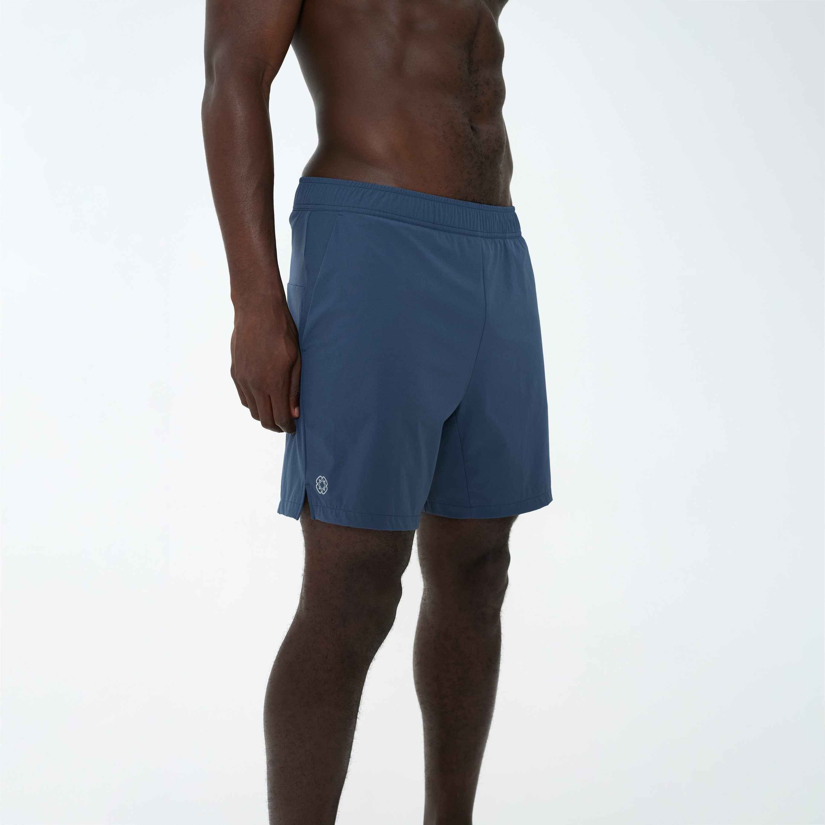 Canvas Athletic Core Tech Short in slate blue, view 6