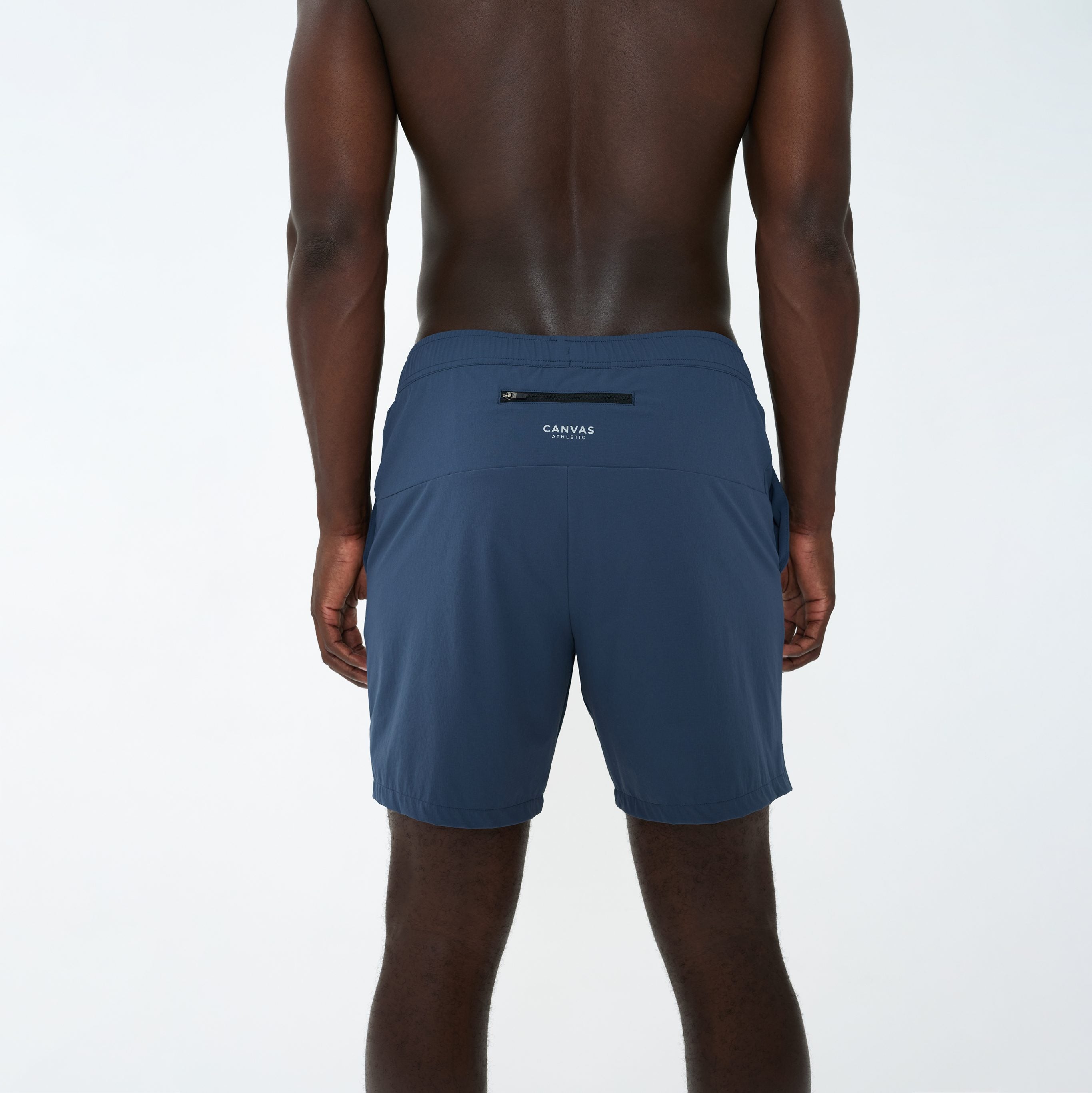 Canvas Athletic Core Tech Short in slate blue, view 8