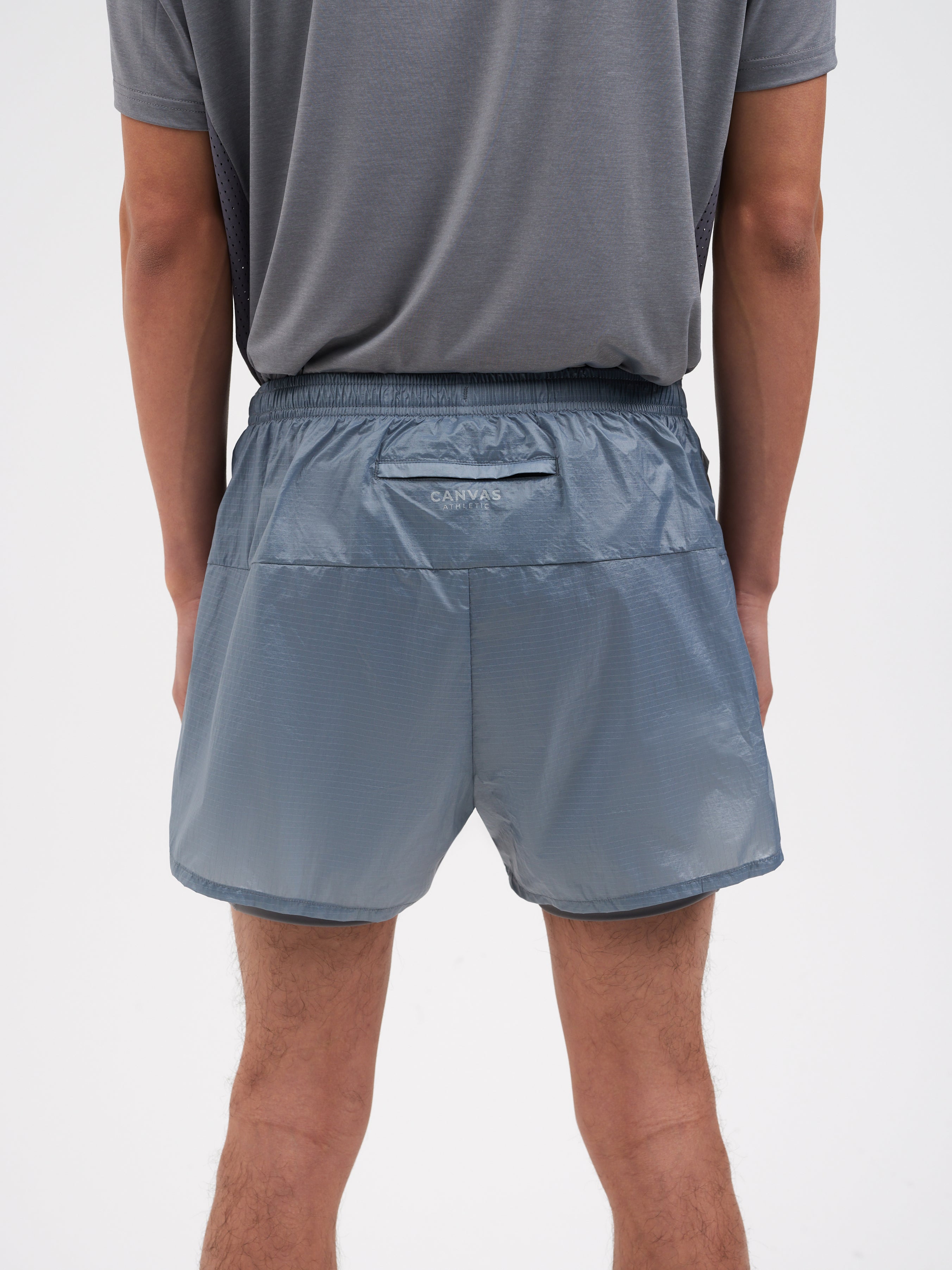 2 in 1 Functional Rip Stop Running Shorts
