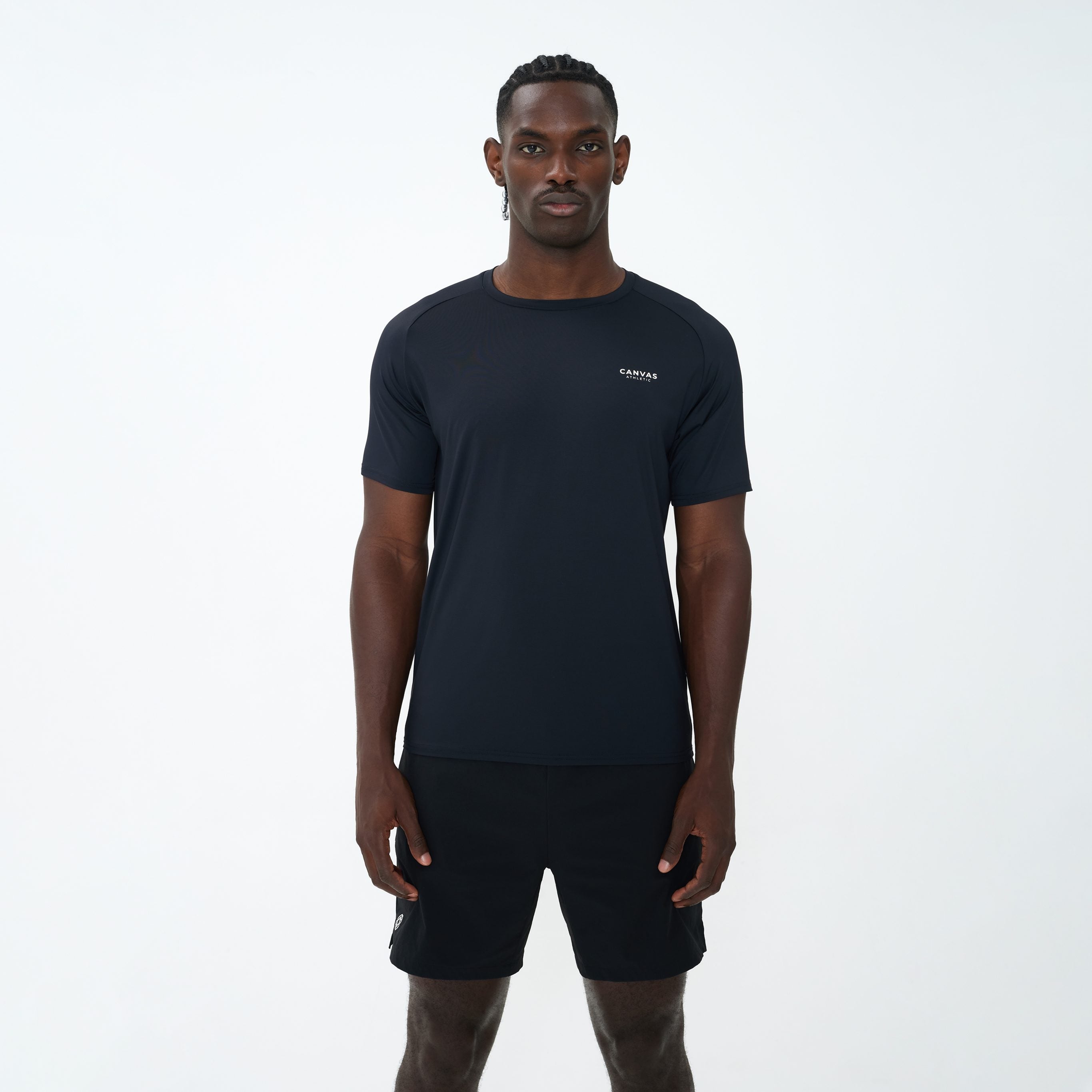 Canvas Athletic Core Tech T-Shirt in black, view 4