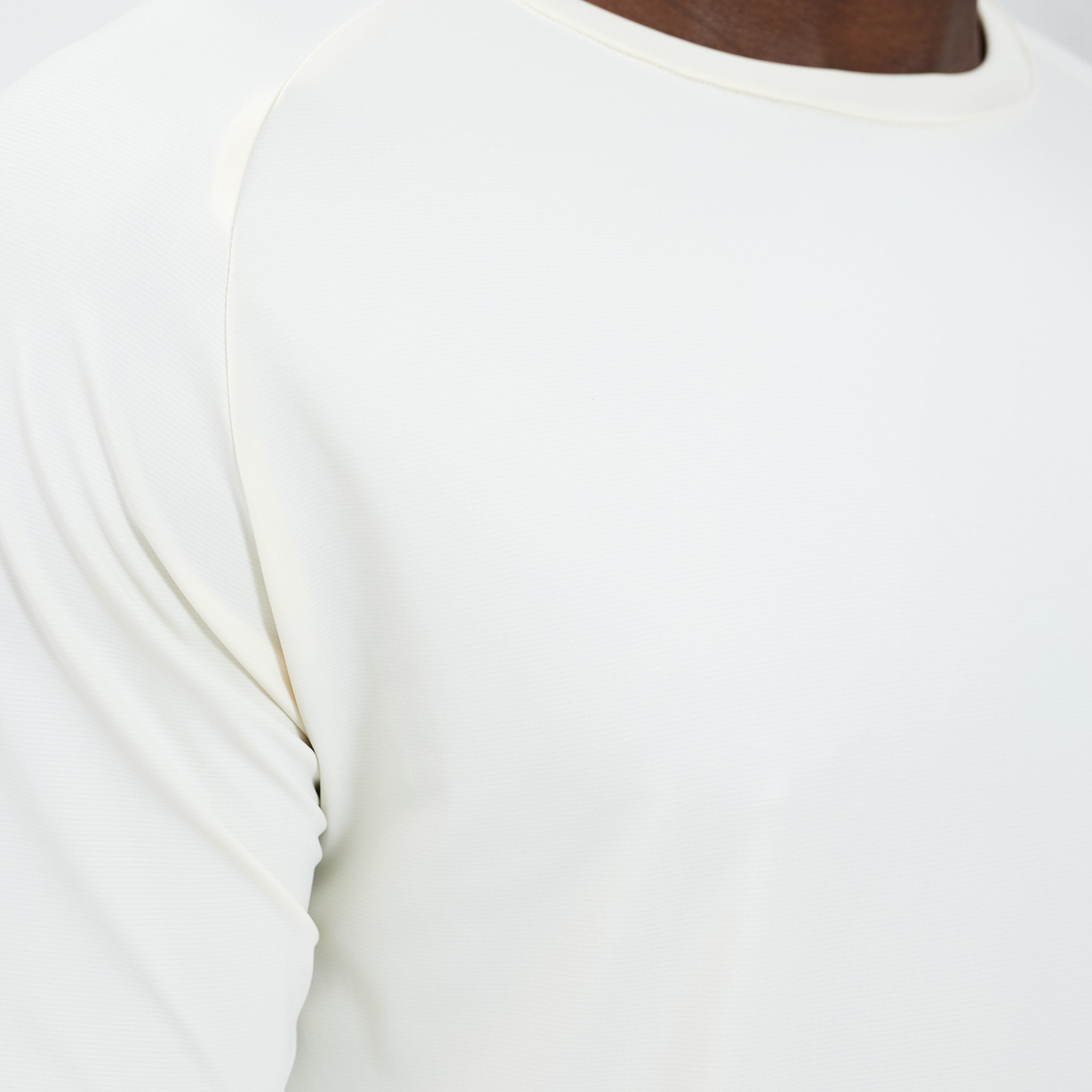 Canvas Athletic Core Tech T-Shirt in Cream, view 8